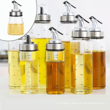 Superior Glass Oil and Vinegar Dispenser, Oil Dispenser Bottle,Wide Opening for Easy Refill, 170ml Clear Oil Bottle